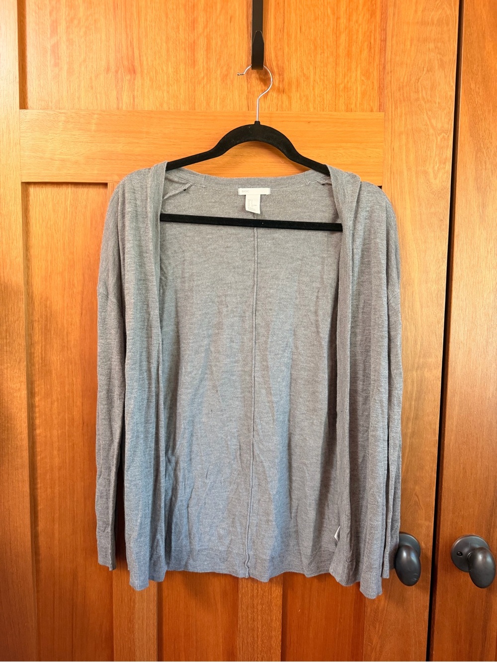 H&M Light Gray Open Front Cardigan